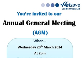 AGM - Wednesday 20th March 2024
